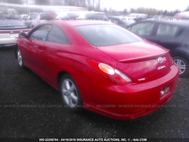 4T1CA38P24U032455 - 2004 TOYOTA CAMRY SOLARA SE/SLE წითელი ფოტო 3