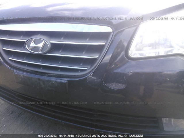 KMHDU46D28U307984 - 2008 HYUNDAI ELANTRA GLS/SE/LIMITED BLACK photo 6