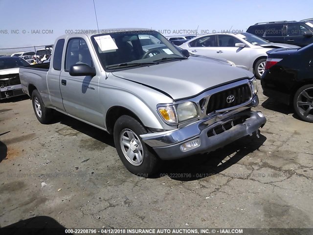 5TEVL52N31Z790298 - 2001 TOYOTA TACOMA XTRACAB SILVER photo 1