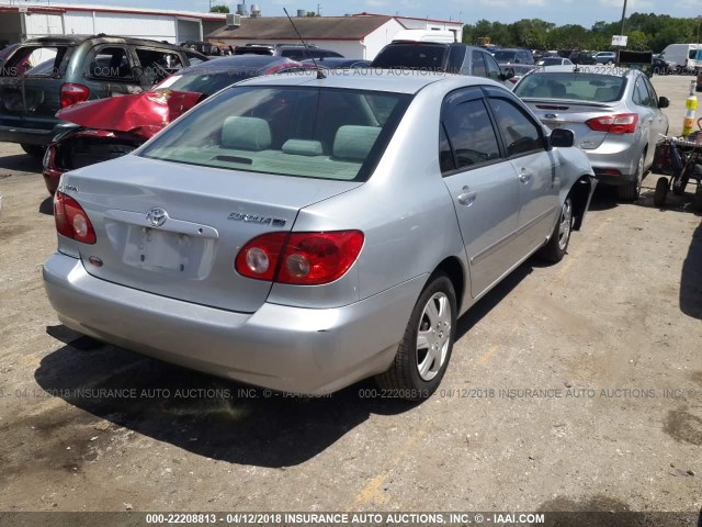 1NXBR32E55Z558124 - 2005 TOYOTA COROLLA CE/LE/S SILVER photo 4