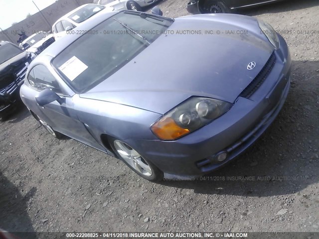 KMHHN65F04U126731 - 2004 HYUNDAI TIBURON GT BLUE photo 1