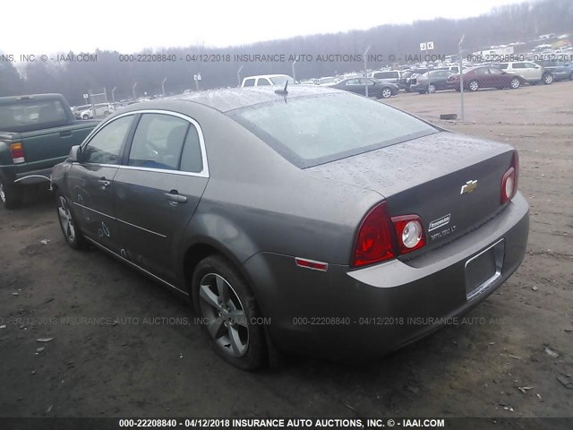 1G1ZC5E14BF113892 - 2011 CHEVROLET MALIBU 1LT 金色 照片 3