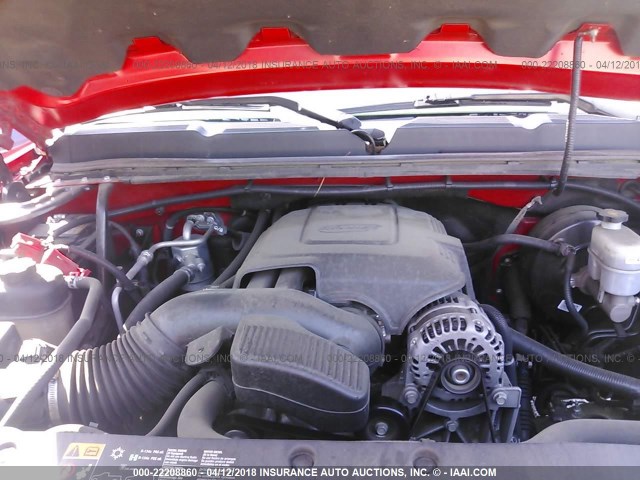 3GCPCSE00DG308040 - 2013 CHEVROLET SILVERADO C1500 LT RED photo 10