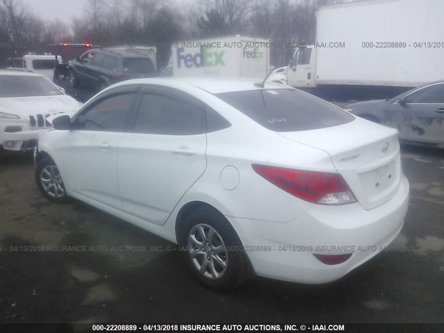 KMHCT4AE2CU260723 - 2012 HYUNDAI ACCENT GLS/GS WHITE photo 3