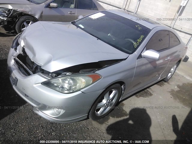 4T1CA38P65U041631 - 2005 TOYOTA CAMRY SOLARA SE/SLE ვერცხლისფერი ფოტო 2