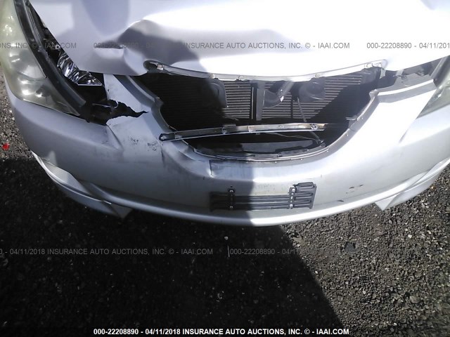 4T1CA38P65U041631 - 2005 TOYOTA CAMRY SOLARA SE/SLE ვერცხლისფერი ფოტო 6