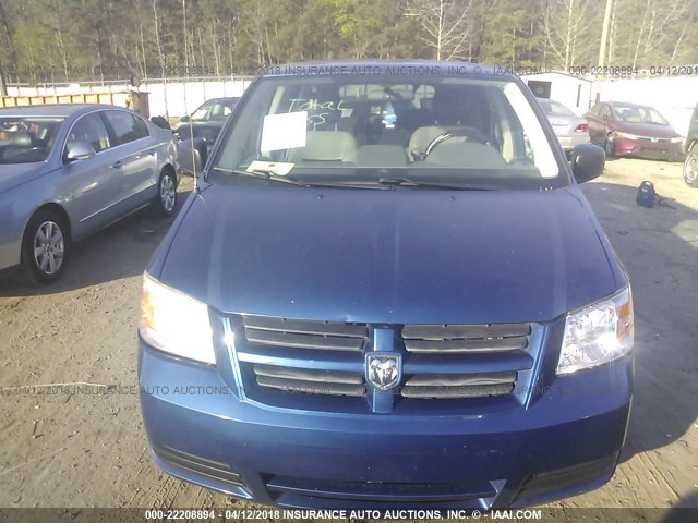 2D4RN4DE4AR310992 - 2010 DODGE GRAND CARAVAN SE BLUE photo 6