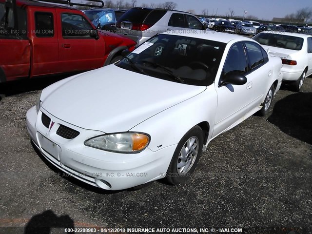 1G2NF52E34M705601 - 2004 PONTIAC GRAND AM SE1 WHITE photo 2