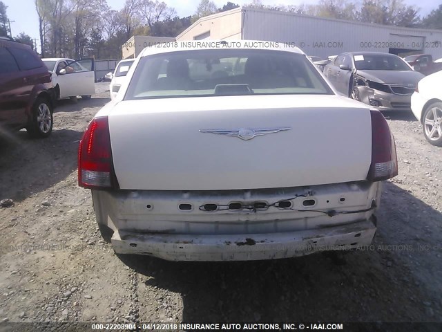 2C3KA53G16H434481 - 2006 CHRYSLER 300 TOURING WHITE photo 6