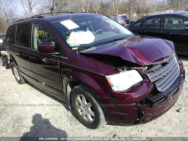 2A8HR54P18R821499 - 2008 CHRYSLER TOWN & COUNTRY TOURING MAROON photo 1