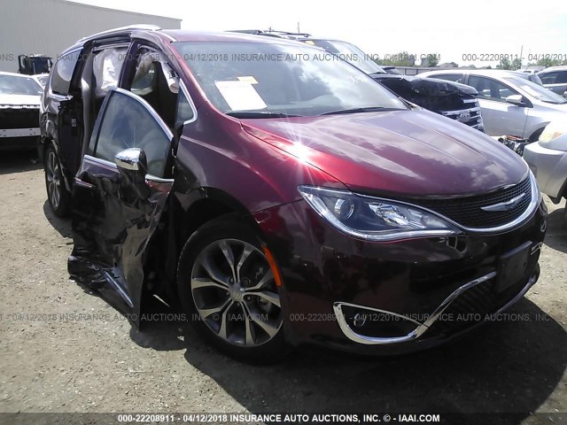 2C4RC1GG6HR508675 - 2017 CHRYSLER PACIFICA LIMITED MAROON photo 1