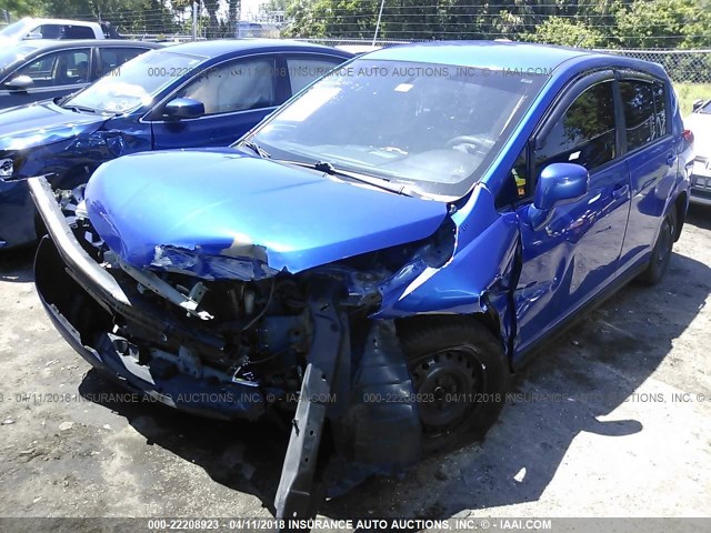 3N1BC1CP9BL403112 - 2011 NISSAN VERSA S/SL BLUE photo 2