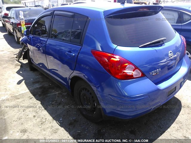 3N1BC1CP9BL403112 - 2011 NISSAN VERSA S/SL BLUE photo 3