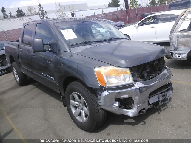 1N6AA07D19N308365 - 2009 NISSAN TITAN XE/SE/LE GRAY photo 1