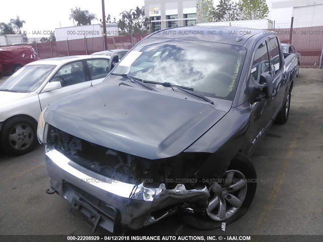 1N6AA07D19N308365 - 2009 NISSAN TITAN XE/SE/LE GRAY photo 2