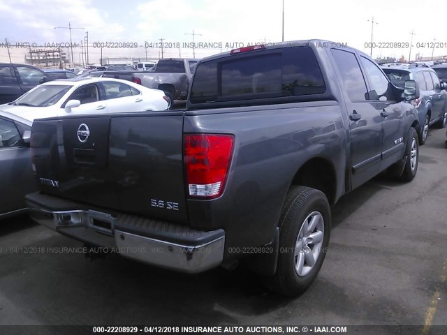 1N6AA07D19N308365 - 2009 NISSAN TITAN XE/SE/LE GRAY photo 4