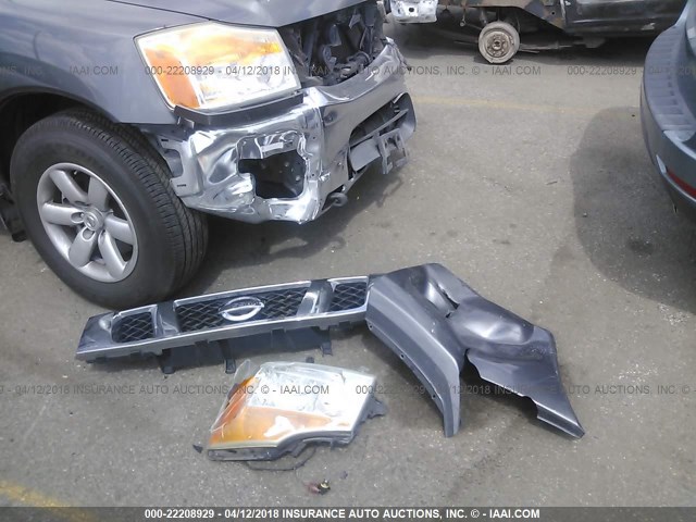 1N6AA07D19N308365 - 2009 NISSAN TITAN XE/SE/LE GRAY photo 6