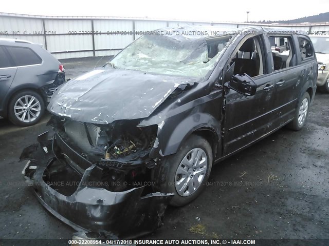 2C4RDGBG3FR508508 - 2015 DODGE GRAND CARAVAN SE GRAY photo 2