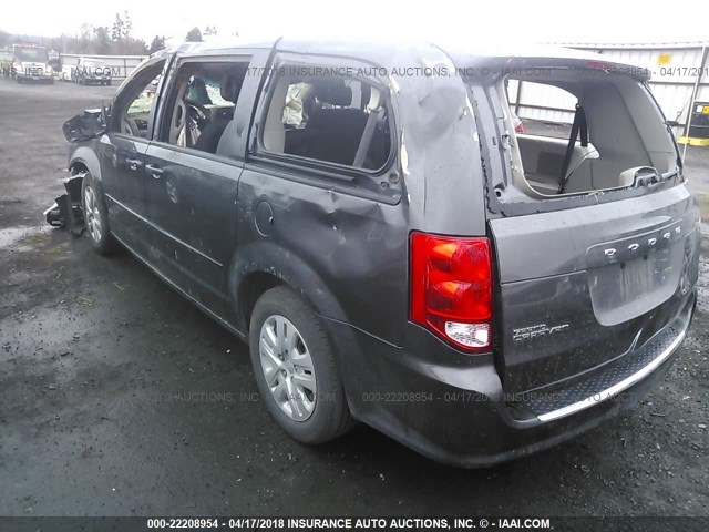 2C4RDGBG3FR508508 - 2015 DODGE GRAND CARAVAN SE GRAY photo 3