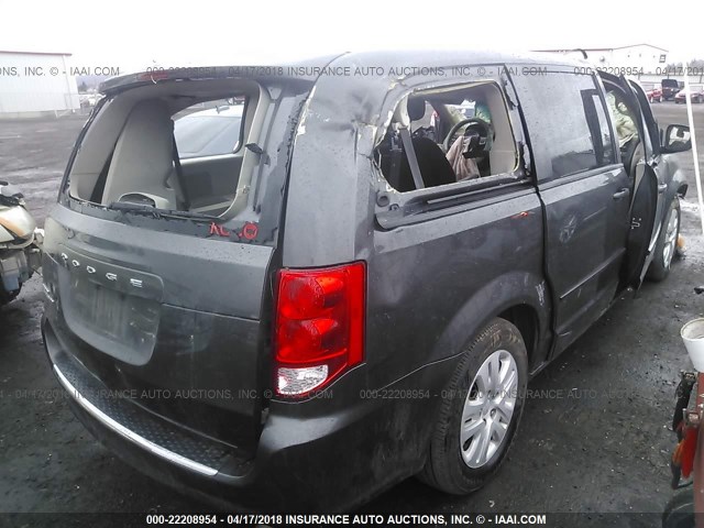 2C4RDGBG3FR508508 - 2015 DODGE GRAND CARAVAN SE GRAY photo 4