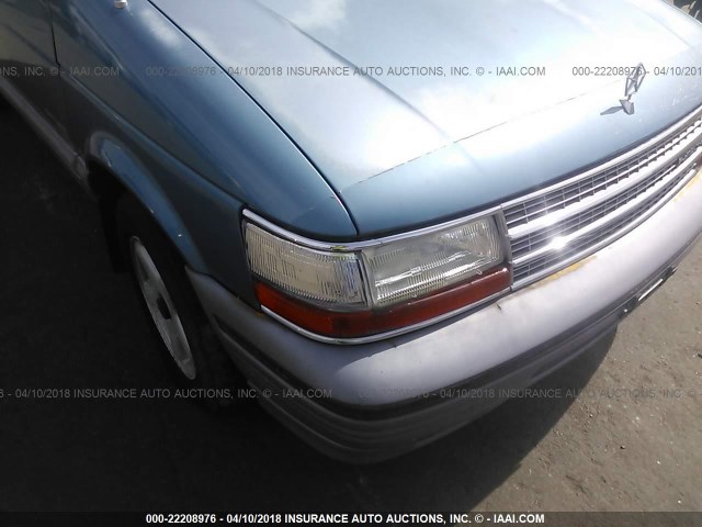 2P4GH45R0RR519568 - 1994 PLYMOUTH VOYAGER SE BLUE photo 6