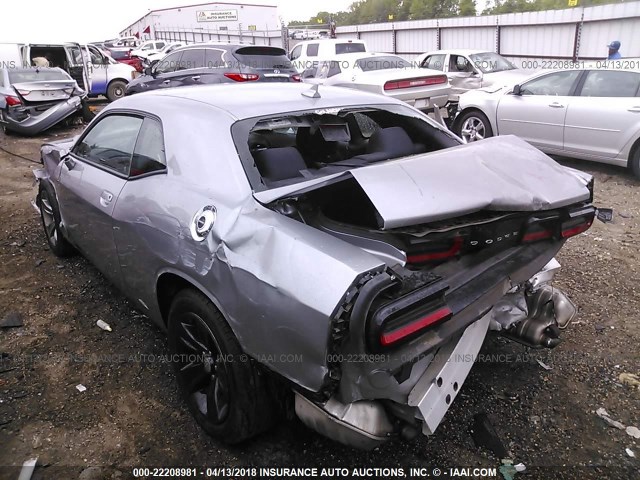 2C3CDZAG1FH873394 - 2015 DODGE CHALLENGER SXT SILVER photo 3