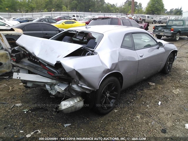 2C3CDZAG1FH873394 - 2015 DODGE CHALLENGER SXT SILVER photo 4