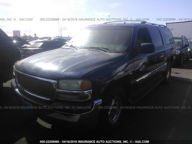 1GKEC16T32J115343 - 2002 GMC YUKON XL C1500 BLUE photo 2