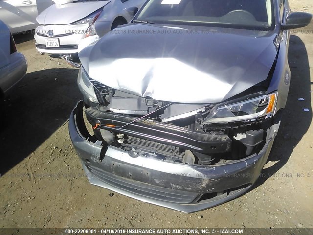 3VW2K7AJ1EM316270 - 2014 VOLKSWAGEN JETTA S 灰色 照片 6
