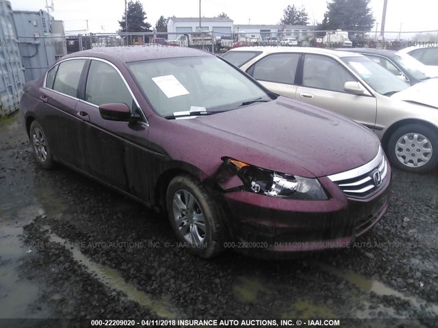 1HGCP2F4XCA150597 - 2012 HONDA ACCORD LXP MAROON photo 1