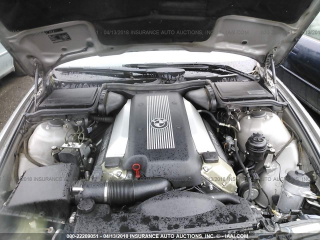 WBADN634X3GN88244 - 2003 BMW 540 I AUTOMATIC GRAY photo 10