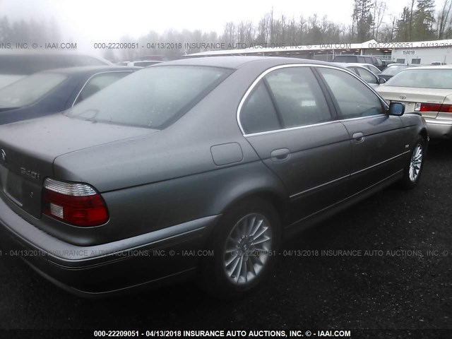 WBADN634X3GN88244 - 2003 BMW 540 I AUTOMATIC GRAY photo 4