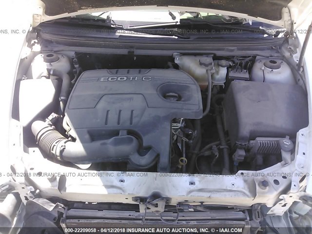 1G1ZA5EB4AF174138 - 2010 CHEVROLET MALIBU LS თეთრი ფოტო 10