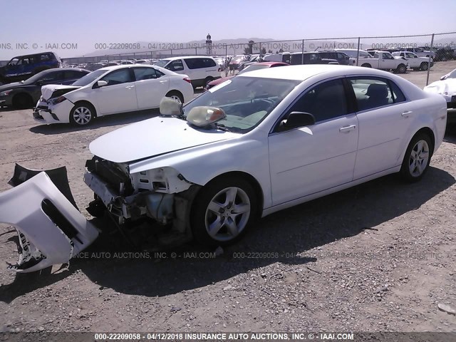 1G1ZA5EB4AF174138 - 2010 CHEVROLET MALIBU LS თეთრი ფოტო 2
