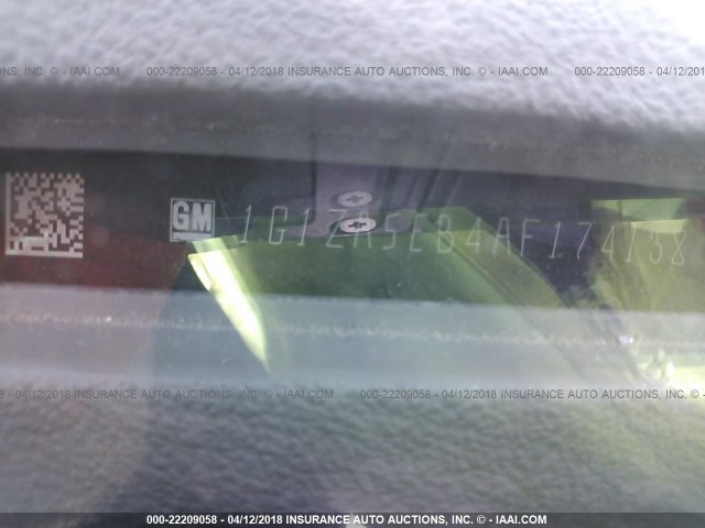 1G1ZA5EB4AF174138 - 2010 CHEVROLET MALIBU LS თეთრი ფოტო 9