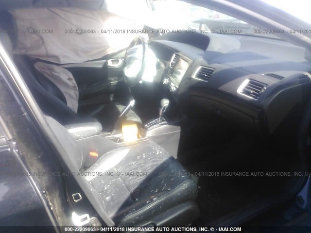 19XFB2F93FE201610 - 2015 HONDA CIVIC EXL BLACK photo 5