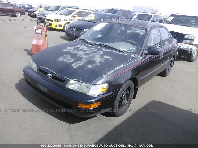 1NXBB02E0TZ436173 - 1996 TOYOTA COROLLA DX BLACK photo 2