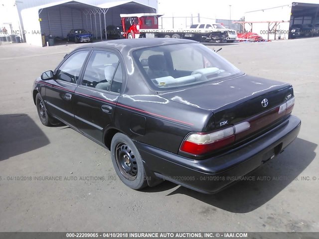 1NXBB02E0TZ436173 - 1996 TOYOTA COROLLA DX BLACK photo 3