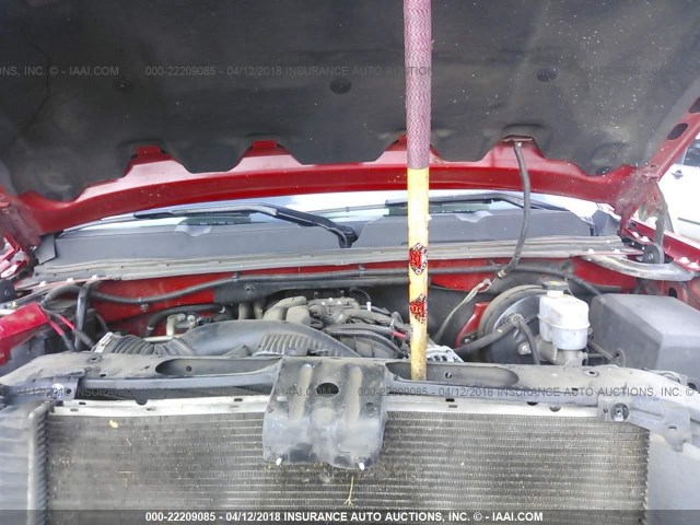 3GCPCSE09DG333096 - 2013 CHEVROLET SILVERADO C1500 LT RED photo 10