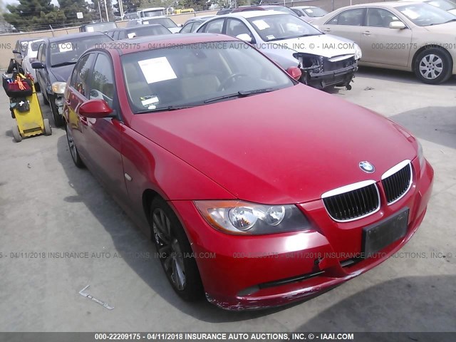 WBAVC53547FZ76918 - 2007 BMW 328 I SULEV RED photo 1