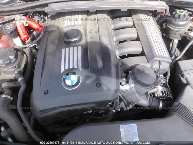 WBAVC53547FZ76918 - 2007 BMW 328 I SULEV RED photo 10