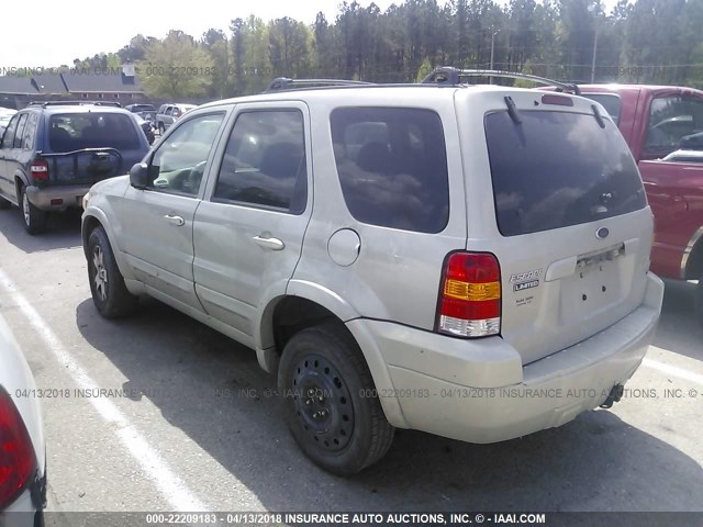 1FMCU041X5KA51551 - 2005 FORD ESCAPE LIMITED SILVER photo 3