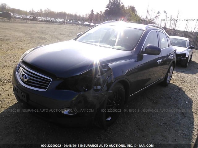 JNKAJ09E98M300090 - 2008 INFINITI EX35 JOURNEY GRAY photo 2