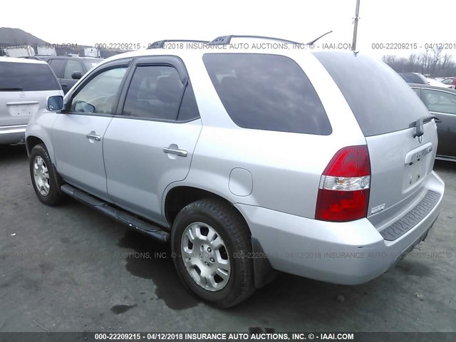 2HNYD18232H500195 - 2002 ACURA MDX GRAY photo 3