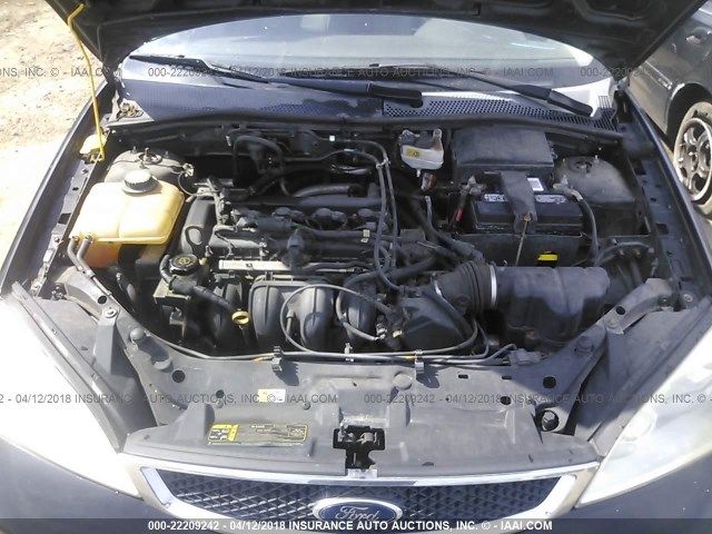 1FAFP34N97W295478 - 2007 FORD FOCUS ZX4/S/SE/SES BLACK photo 10