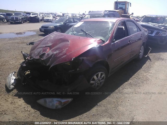 4T1BE30K02U057237 - 2002 TOYOTA CAMRY LE/XLE/SE 勃艮第红 照片 2
