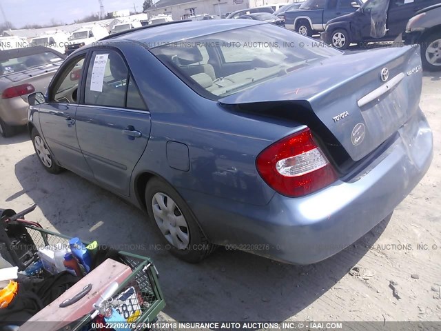 4T1BE30K73U767866 - 2003 TOYOTA CAMRY LE/XLE/SE Light Blue photo 3