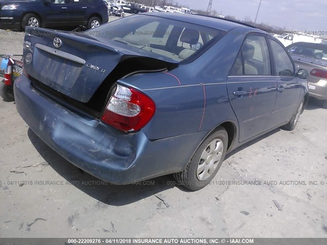 4T1BE30K73U767866 - 2003 TOYOTA CAMRY LE/XLE/SE ღია ლურჯი ფოტო 4