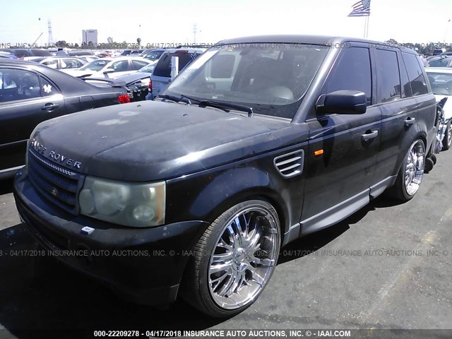 SALSK25407A106424 - 2007 LAND ROVER RANGE ROVER SPORT HSE BLACK photo 2