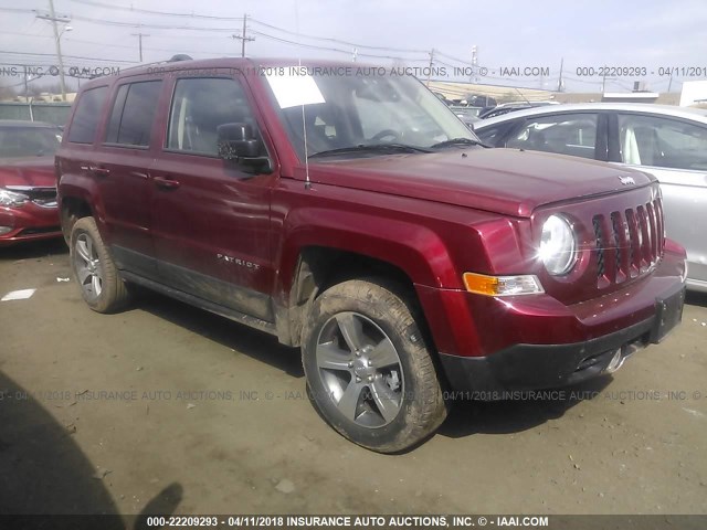 1C4NJRFB8HD176248 - 2017 JEEP PATRIOT LATITUDE RED photo 1